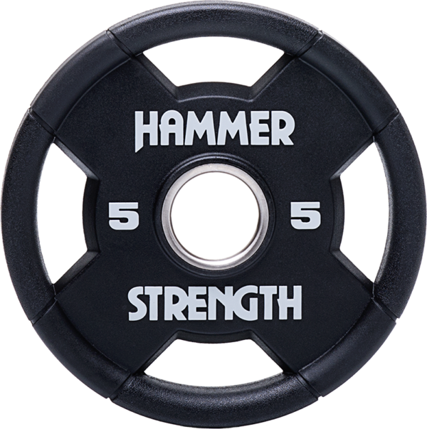 HS-OP-2104-01-R Hammer Strength Olympic Plate – Urethane (HS-OP)