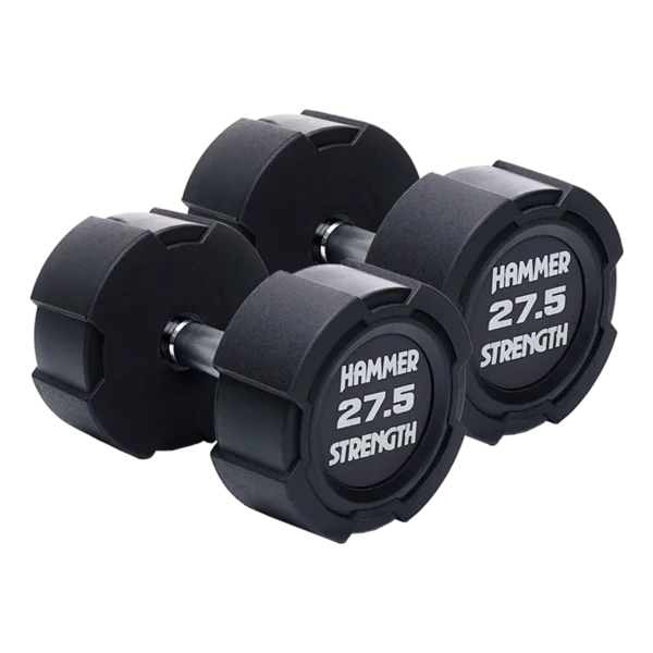 HS-RubberDumbbells-27.5kg-angle-8275-copy Hammer Strength Dumbbells – Rubber (HS-DB)