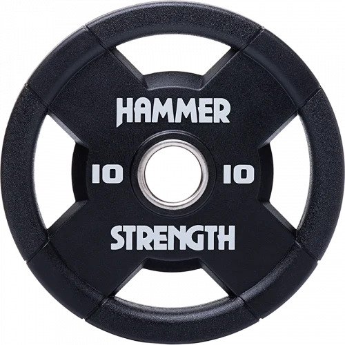 Urethane-Olympic-Discs-10kg-straight-8238-e1530077113764 Hammer Strength Olympic Plate – Urethane (HS-OP)